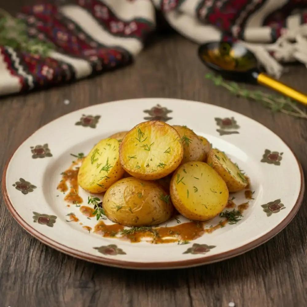 Cartof copt în unt cu mărar